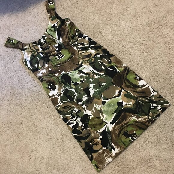 Connected Apparel Sleeveless Jungle Empress Waist Midi Dress - Picture 11 of 16